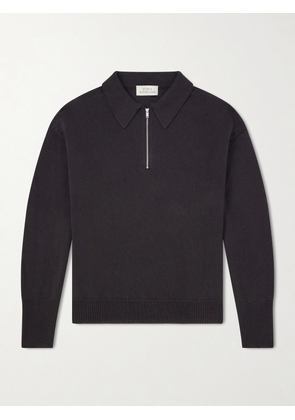 Studio Nicholson - Paper Half-Zip Polo Sweater - Men - Brown - S