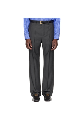 Valentino Gray Wool Trousers