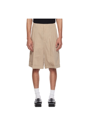 JACQUEMUS Beige 'The Pastro' Shorts
