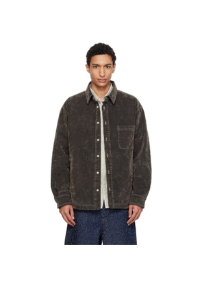 JACQUEMUS Khaki 'The Boulanger' Denim Shirt