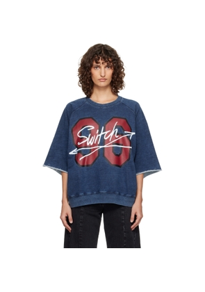 Vivienne Westwood Navy Washed '96 Switch' S/S Raglan Sweatshirt