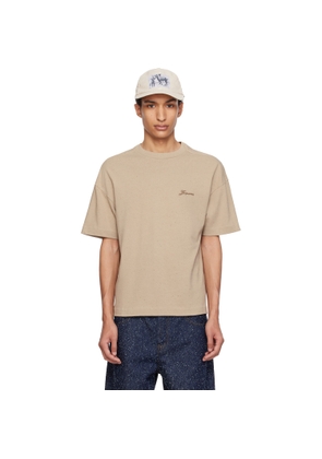 JACQUEMUS Beige 'Le Brodero' T-shirt