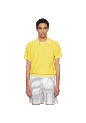 JACQUEMUS Yellow 'The J Knit' Polo