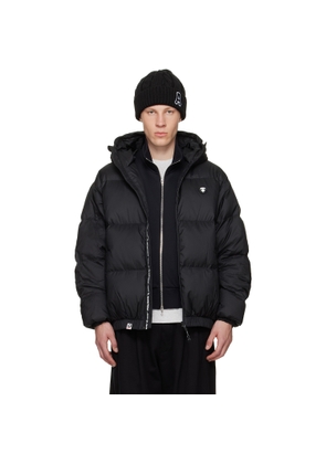 AAPE by A Bathing Ape Black 'AAPENOW' Moonface Down Jacket