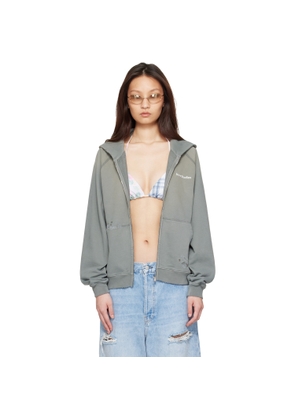 Acne Studios Khaki Mended Fleece Hoodie