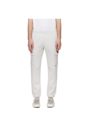 AAPE by A Bathing Ape Gray 'AAPENOW' Moonface Cargo Sweatpants