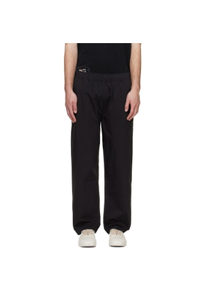 AAPE by A Bathing Ape Black 'AAPE NOW' Woven Trousers