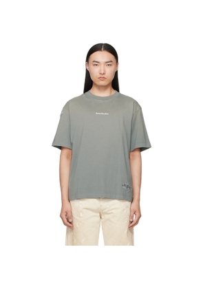 Acne Studios Gray Mended Logo T-shirt