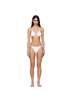 Hunza G White Gina Swarovski Bikini