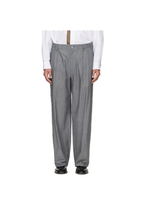 Magliano Gray Zipped Double Pleats Trousers