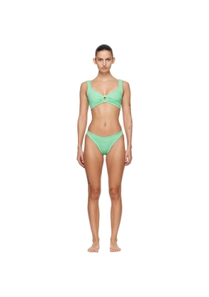 Hunza G Green Julia Pearl Hoop Bikini