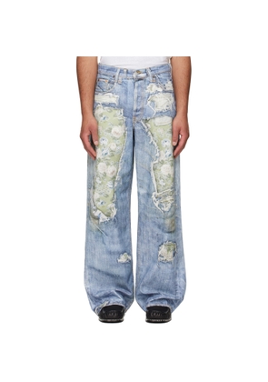 Acne Studios Blue Trompe-l’Oeil 1981 Jeans