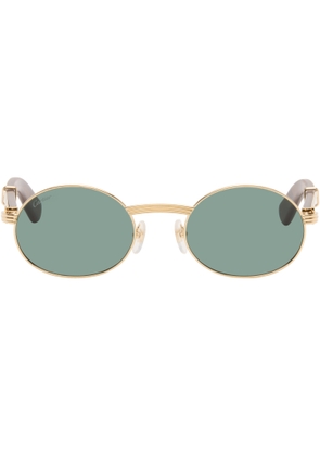 Cartier Gold & Brown 'Première de Cartier' Sunglasses