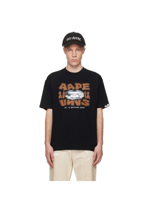 AAPE by A Bathing Ape Black 'AAPE' Theme Main T-shirt
