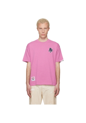 AAPE by A Bathing Ape Pink Logo Patch T-shirt