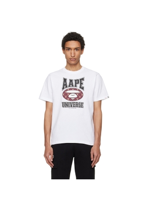AAPE by A Bathing Ape White Basic T-shirt