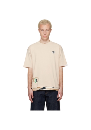 AAPE by A Bathing Ape Beige 'AAPEUNVS' Graphic T-shirt