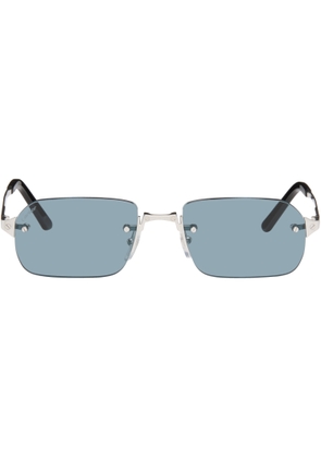 Cartier Silver 'Santos de Cartier' Sunglasses