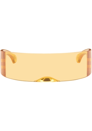 MM6 Maison Margiela SSENSE Exclusive Yellow Shield Sunglasses