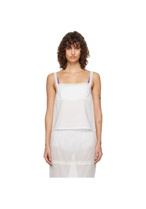 Fruity Booty White Lace-Trim Camisole