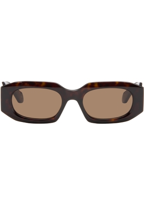 ALAÏA Brown Rectangular Sunglasses