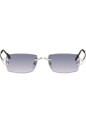 Cartier Silver 'Classic C de Cartier' Sunglasses