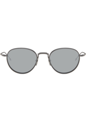 Thom Browne Gray Titanium Round Sunglasses