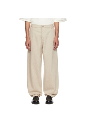 JACQUEMUS Beige 'The Paysan de-Nïmes' Jeans