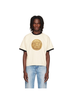 Versace White Printed Cotton-Jersey Regular T-shirt