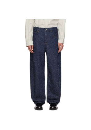 JACQUEMUS Navy 'The Mirada de-Nîmes' Jeans