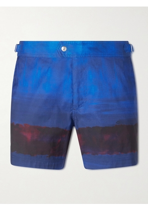 TOM FORD - Straight-Leg Mid-Length Dégradé Swim Shorts - Men - Blue - IT 44