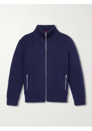 Brunello Cucinelli - Cashmere Zip-Up Down Cardigan - Men - Blue - IT 48