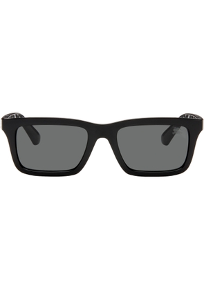 Burberry Black Logo Rectangular Sunglasses