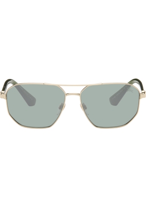 Burberry Gold Metal Sunglasses