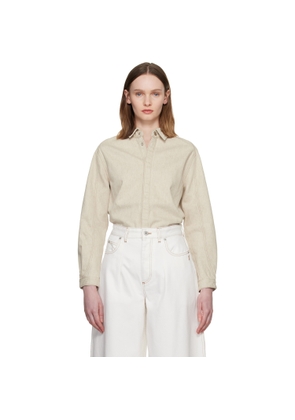JACQUEMUS Beige 'The Amelo de-Nîmes' Denim Shirt