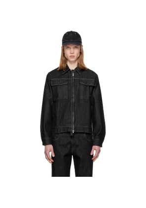 Silas Black Blouson Denim Jacket