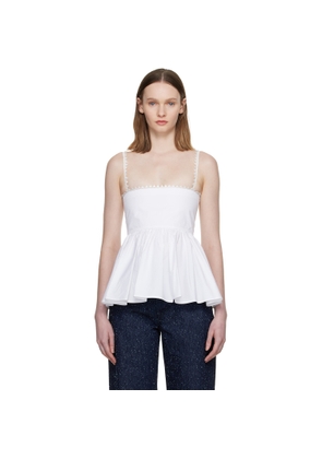 JACQUEMUS White 'The Traversin' Top