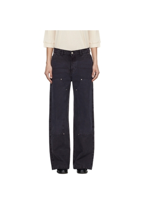 mfpen Gray Double Knee Jeans