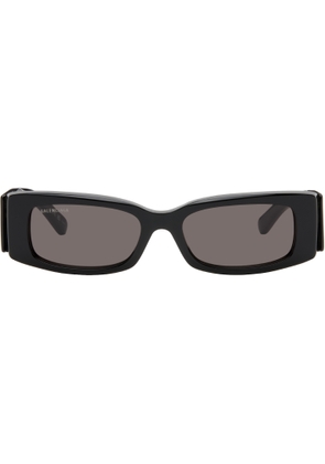 Balenciaga Black Rectangular Sunglasses