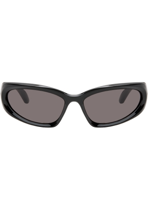 Balenciaga Black Swift Oval Sunglasses