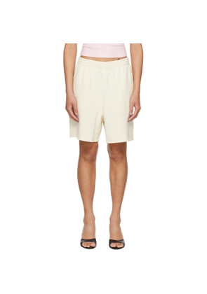 SKIMS Off-White French Terry Long Shorts