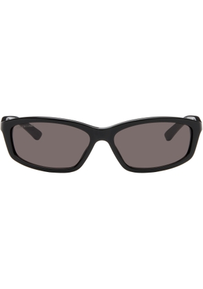 Balenciaga Black Rectangular Sunglasses