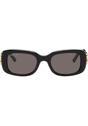 Balenciaga Black Rectangular Sunglasses