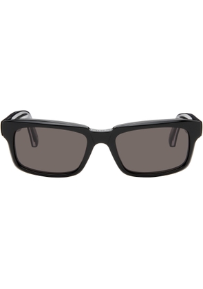 Balenciaga Black Rectangular Sunglasses