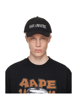 AAPE by A Bathing Ape Black AAPEUNVS Baseball Cap