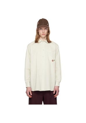 Silas Off-White Overdyed Poplin Shirt