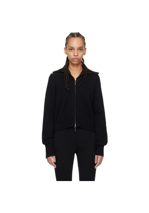 Fax Copy Express Black Zip Sweater