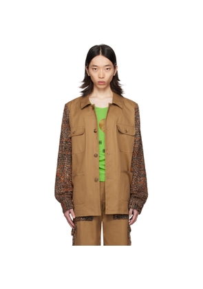 Anna Sui SSENSE Exclusive Tan Barn Jacket