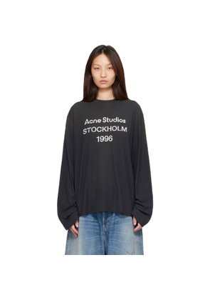 Acne Studios Black Sprayed 1996 Logo T-shirt