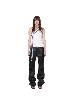 Y/Project White Multi-Scarf Tank Top